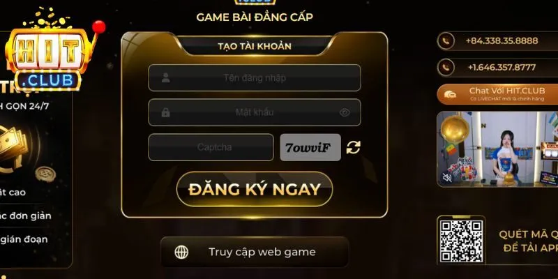 Đăng ký Hitclub dễ dàng qua ba bước nhanh đơn giản 