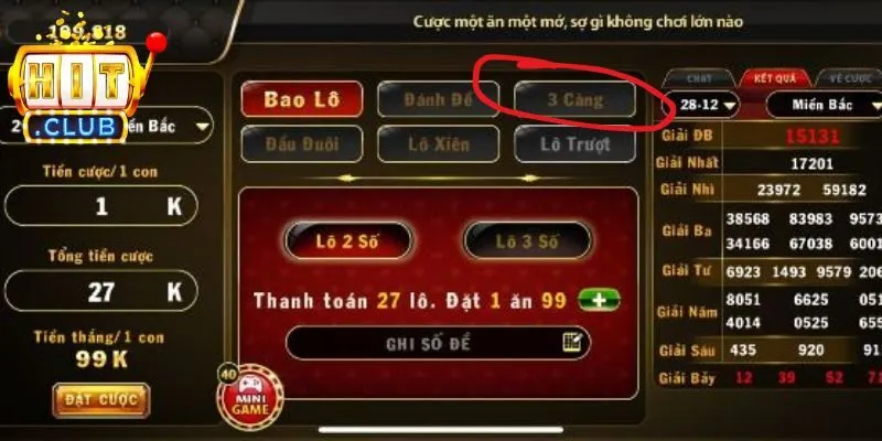 Chơi đề 3 càng ăn đến 900