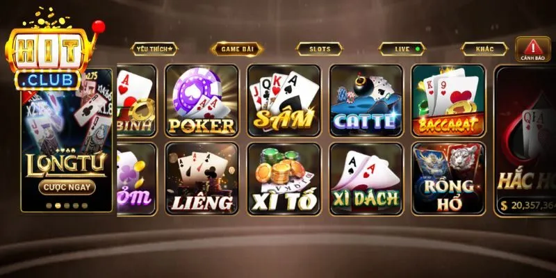 Khám phá chuỗi các game bài Hitclub quen thuộc nhất