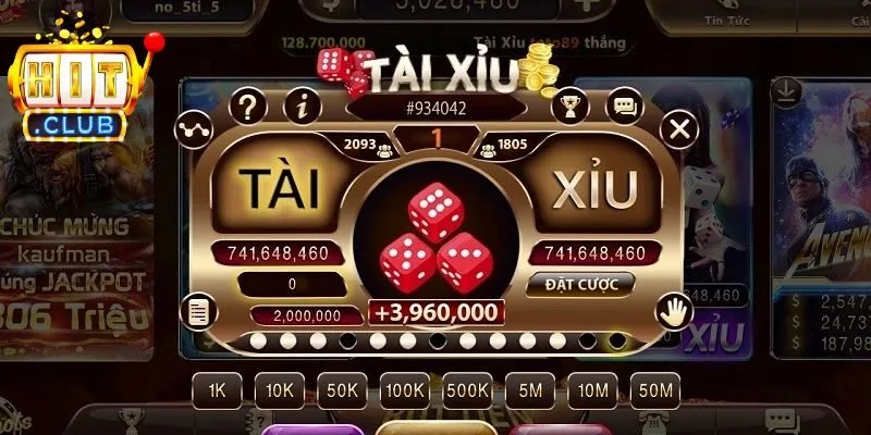 Tài xỉu Hitclub với hàng loạt ưu điểm đặc biệt